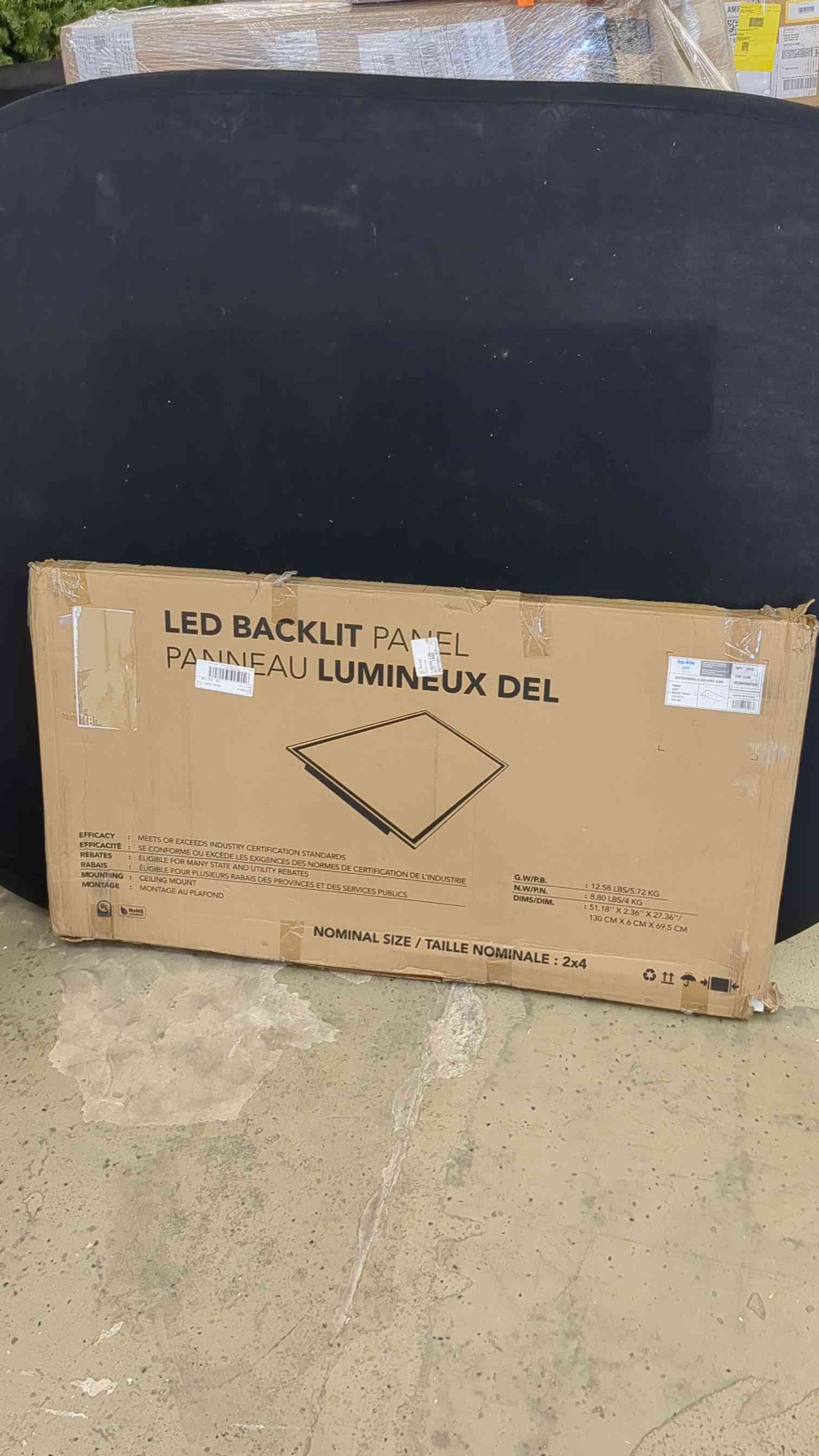 DAYBRITE Panel 4000K LED: 40 W Max. Fixture Watt, 4000K, 4,200 lm, 32.5 lm/W Lumens per Watt