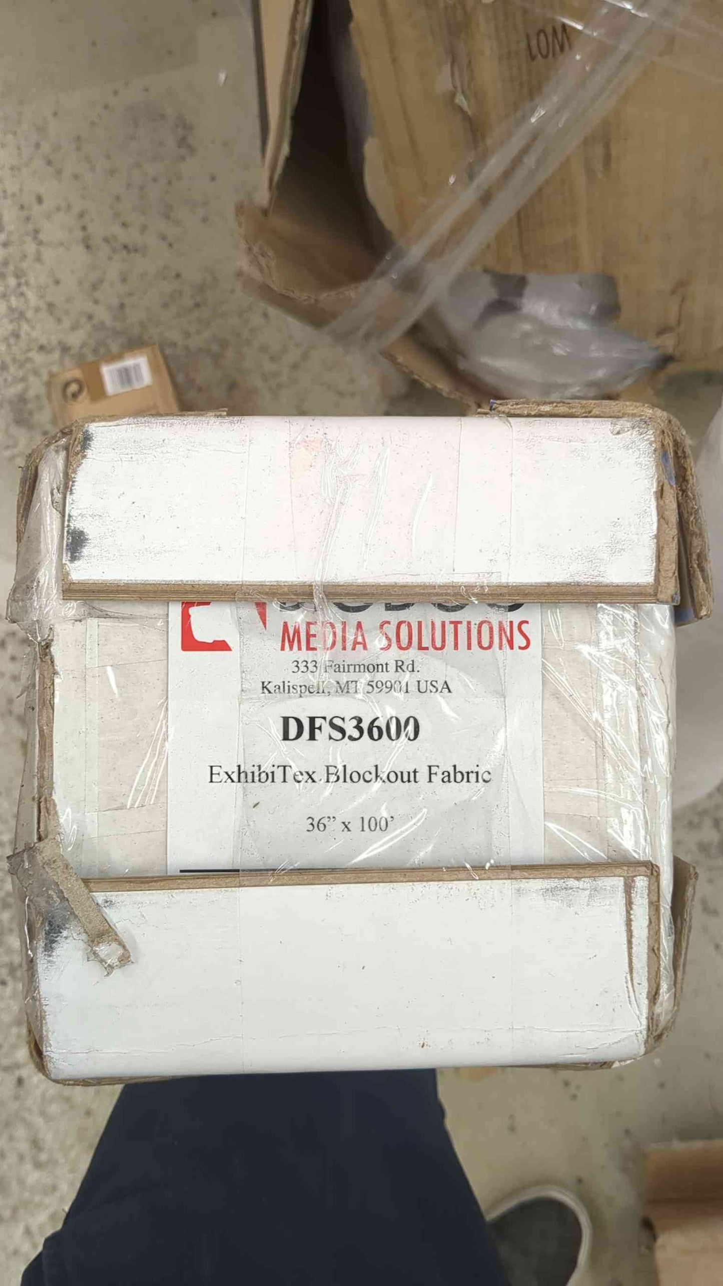 ExhibiTex Block out Fabric - 36" X 100'