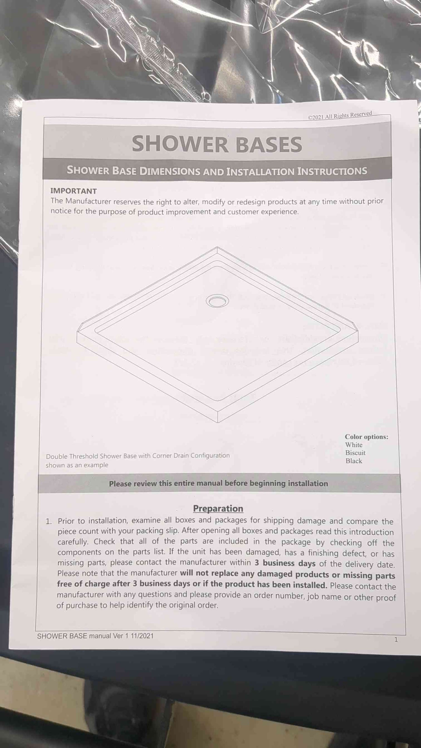 DreamLine Prime Corner Sliding Shower Enclosure and SlimLine Shower Base Kit, Clear Glass