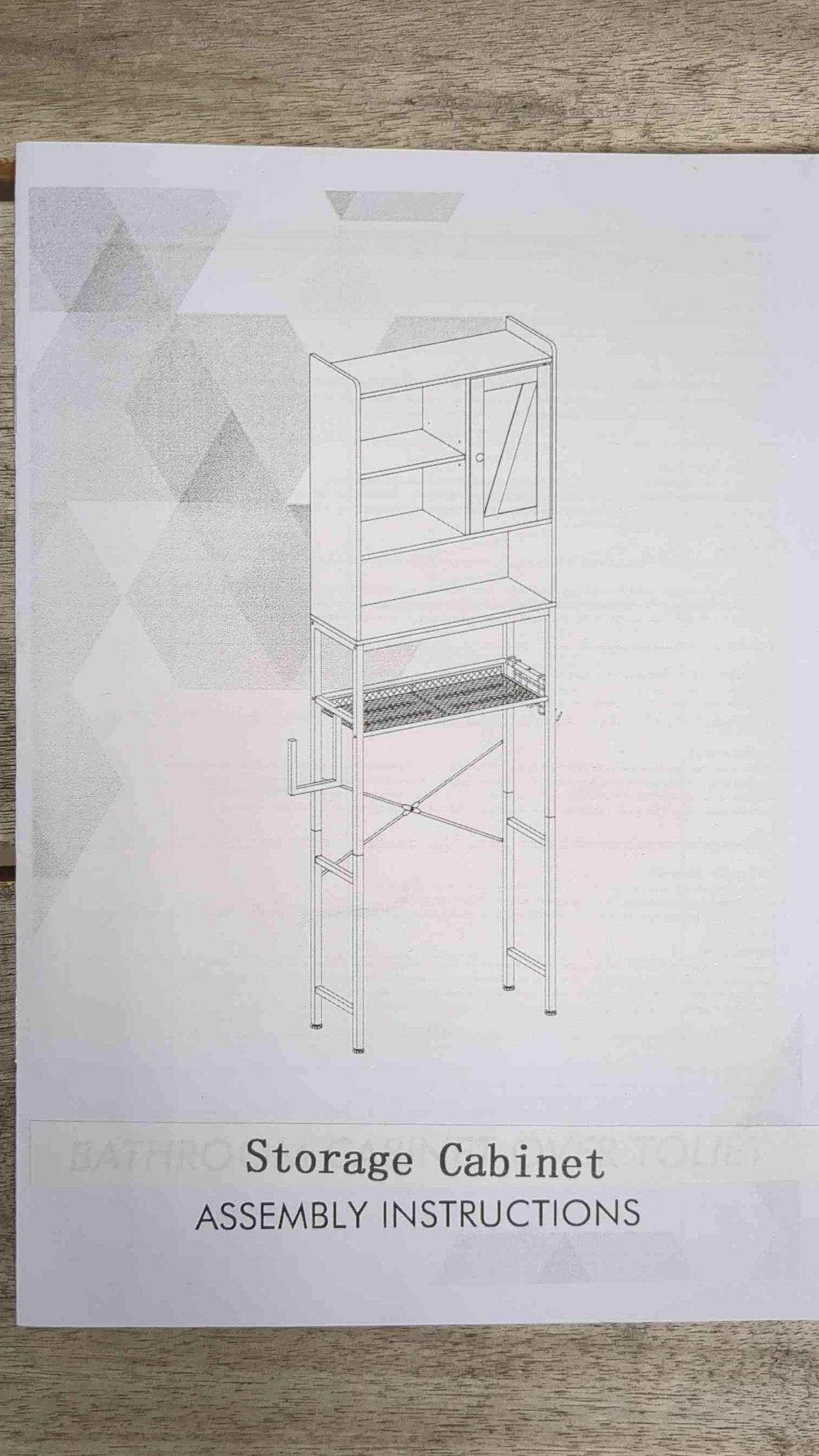 AWQM Over The Toilet Storage Cabinet, Bathroom Cabinet Organizer with Adjustable Shelf, Freestanding Space Saver Toilet Stands with Door, Paper Hook, Multifunctional Bathroom Toilet Rack, White