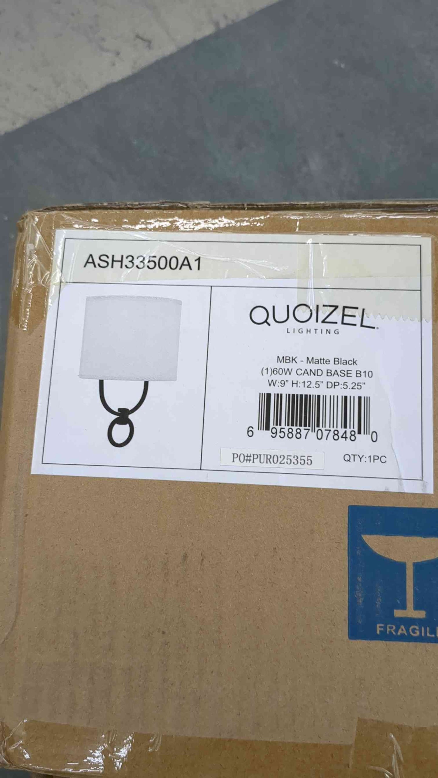 Thorin 1-Light Matte Black Wall Sconce