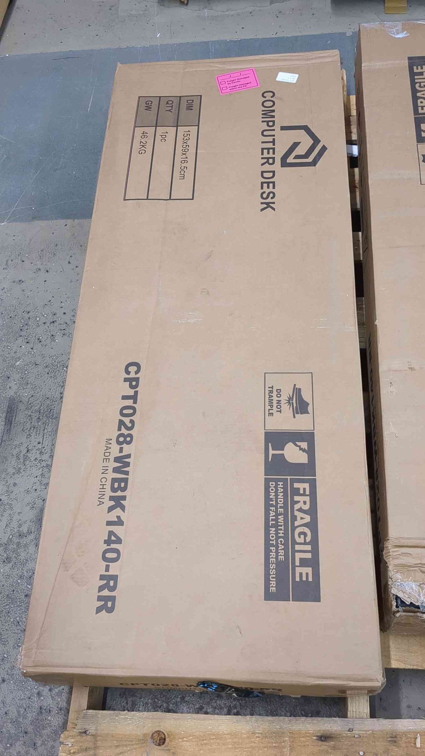 Computer Desk with Power Outlet, 55” Home Office PC Desk with USB Ports Charging Station, Black