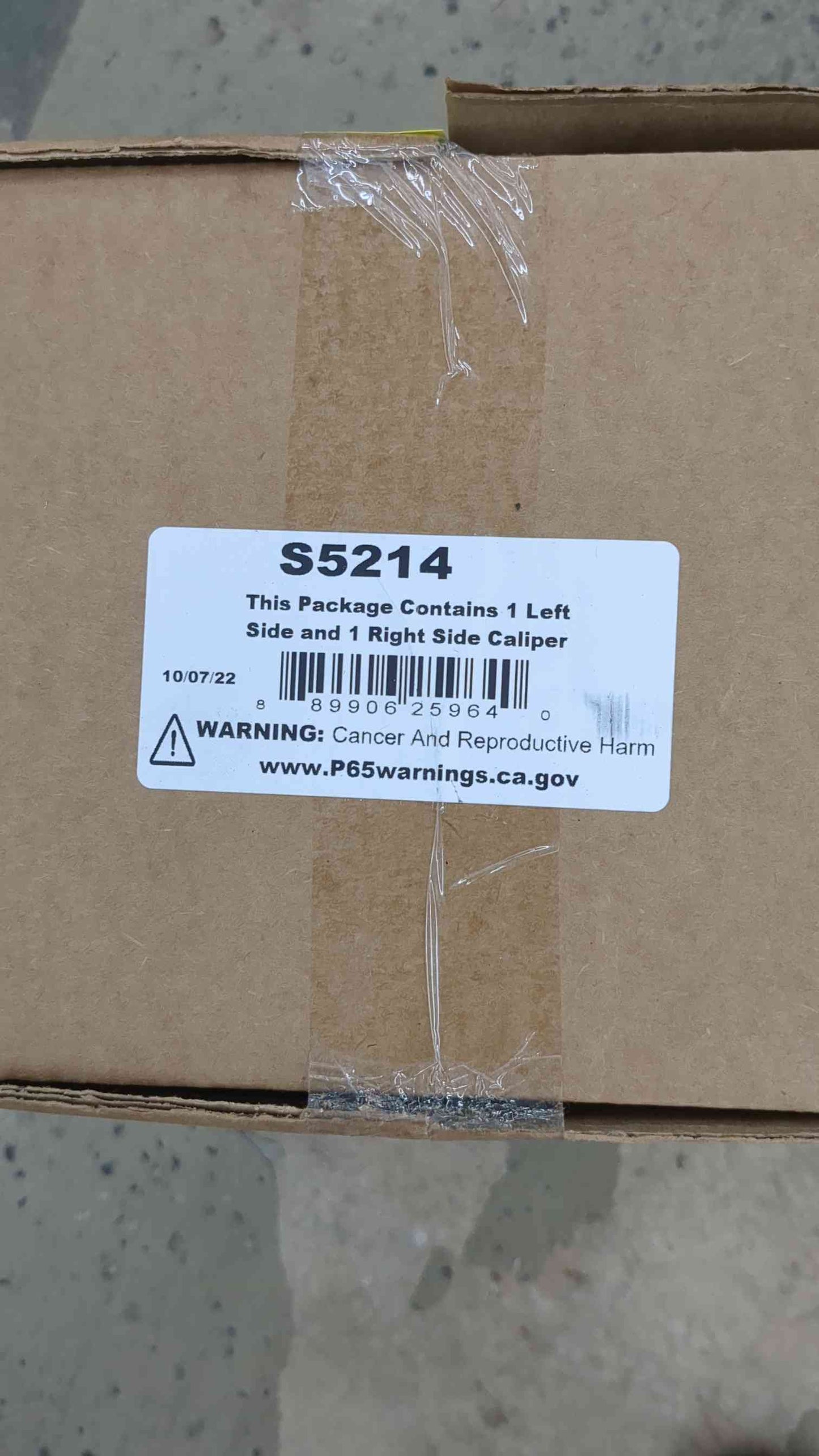 Power Stop Front S5214 Pair of High-Temp Red Powder Coated Calipers, Ford/Lincoln