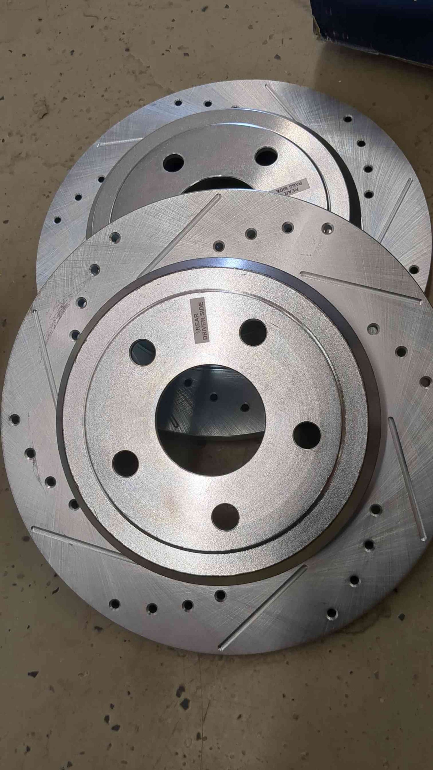 Power Stop AR83075XPR Rear Evolution Drilled & Slotted Rotor Pair, Jeep Grand Cherokee or Dodge Durango