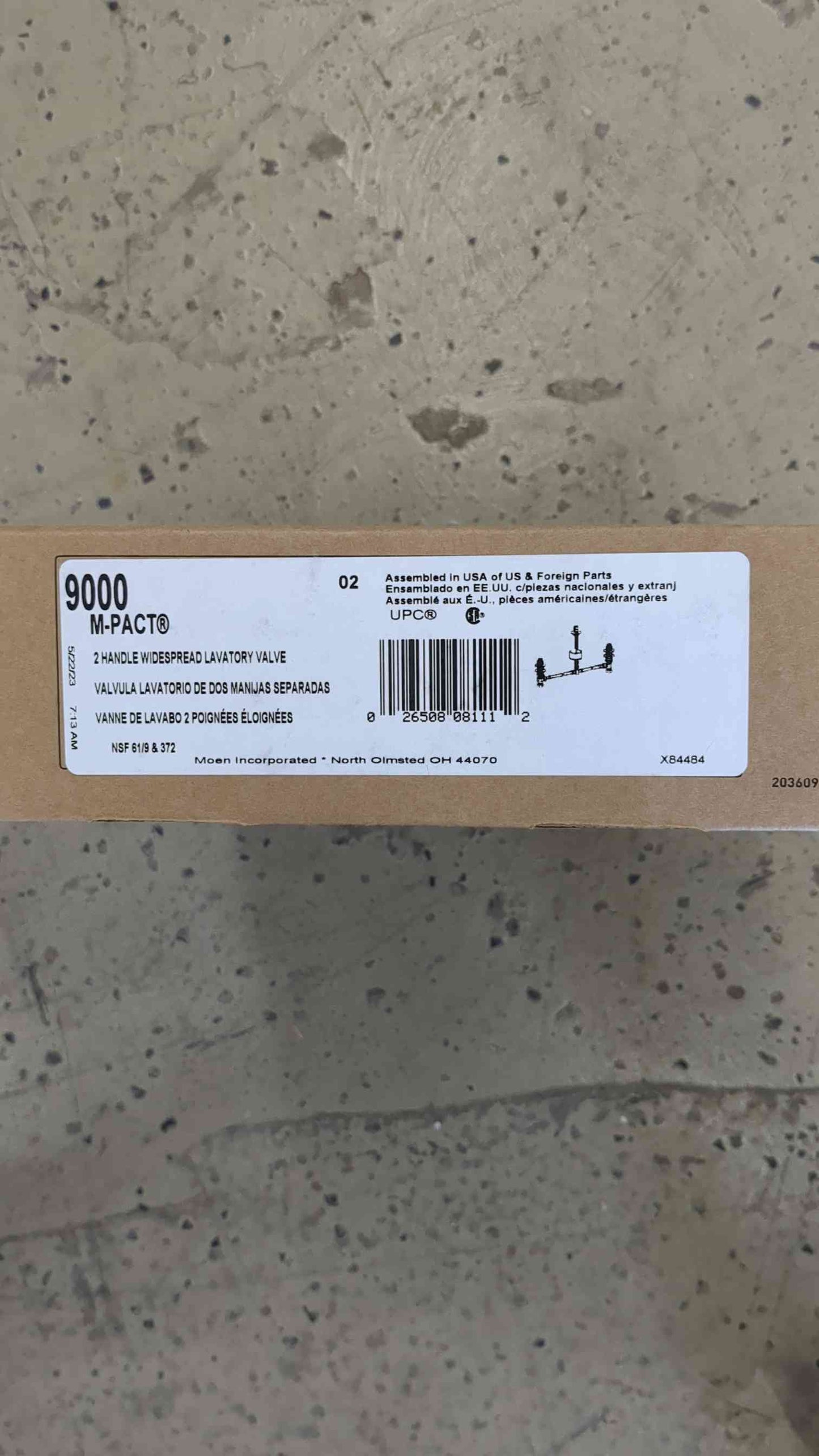 Widespread Bathroom Faucet Rough-In Valve with Drain Assembly - 1/2 in. IPS Connection