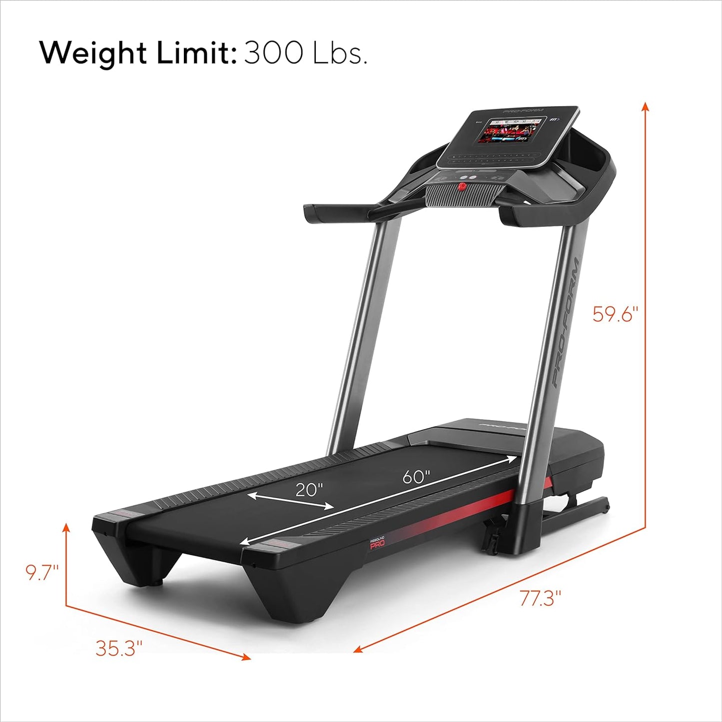 ProForm Pro 2000 Smart Treadmill with 10” Touchscreen Display