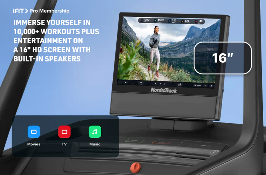 NordicTrack X16 Treadmill, 40% Incline