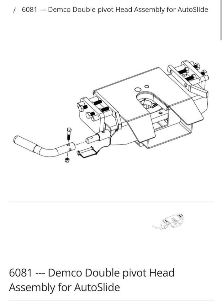 Demco Fifth Wheel Head Assembly & Replacement Side Plates