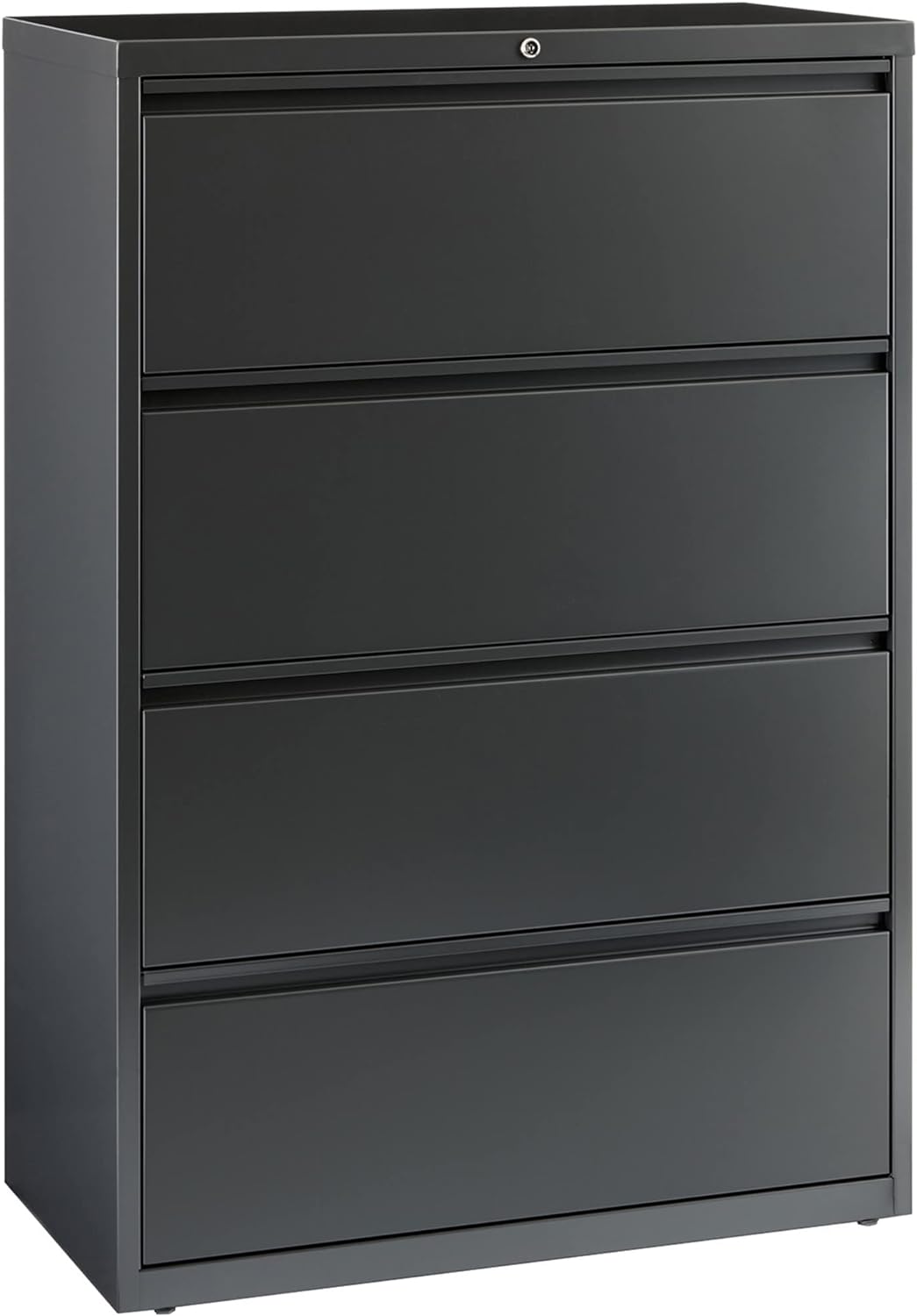 Lorell 4-Drawer Lateral File, Charcoal, 36 by 18-5/8 by 52-1/2-Inch