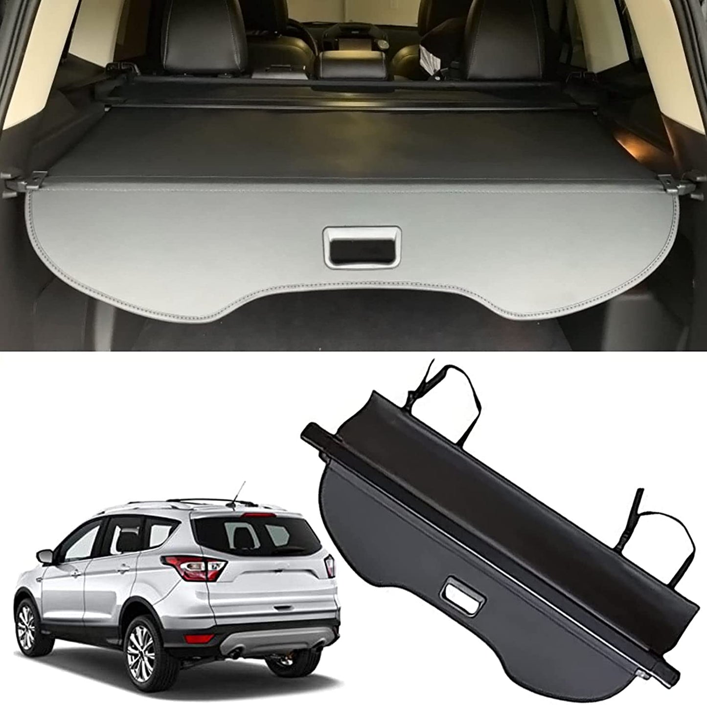 Cargo Cover for 13-18 Ford Escape 2019 Cargo Cover Trunk Shielding Shade Black