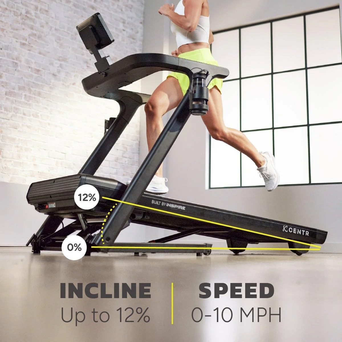 Centr Runr-S Folding Treadmill With 10” Touchscreen