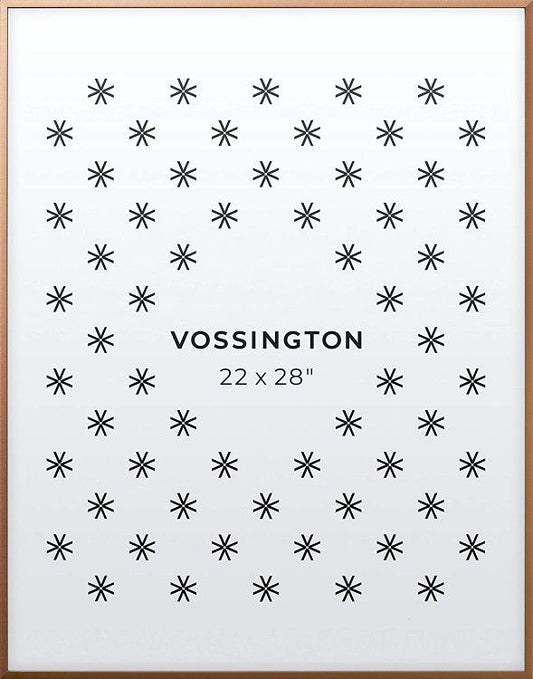 Vossington 22 x 28 Inch Frame | Exclusive Bronze Picture Frame | Thin Modern Look