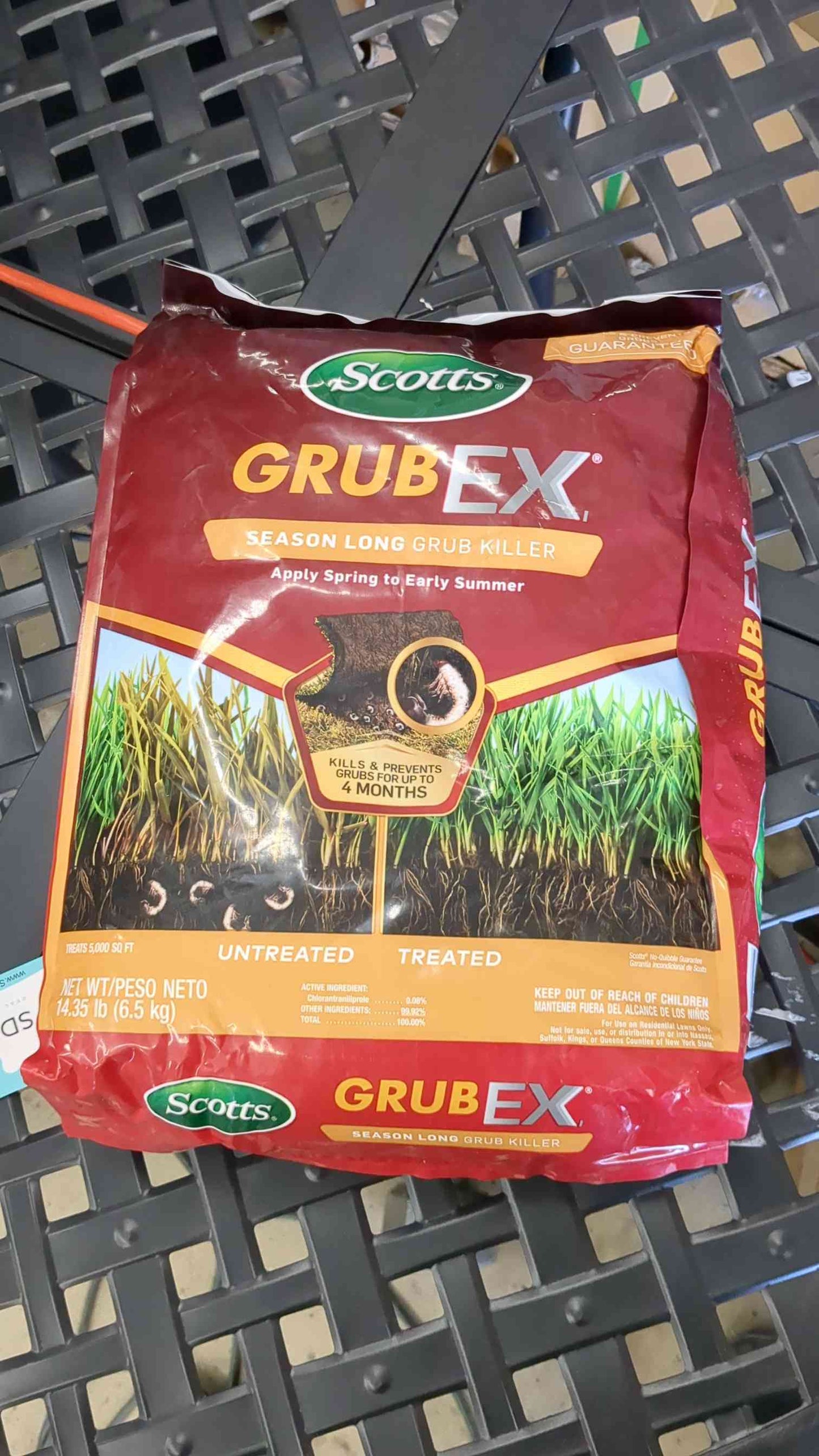 Scotts GrubEx 14.35 lbs. 5,000 sq. ft. Season Long Grub Killer Protects Lawns Up to 4 Months