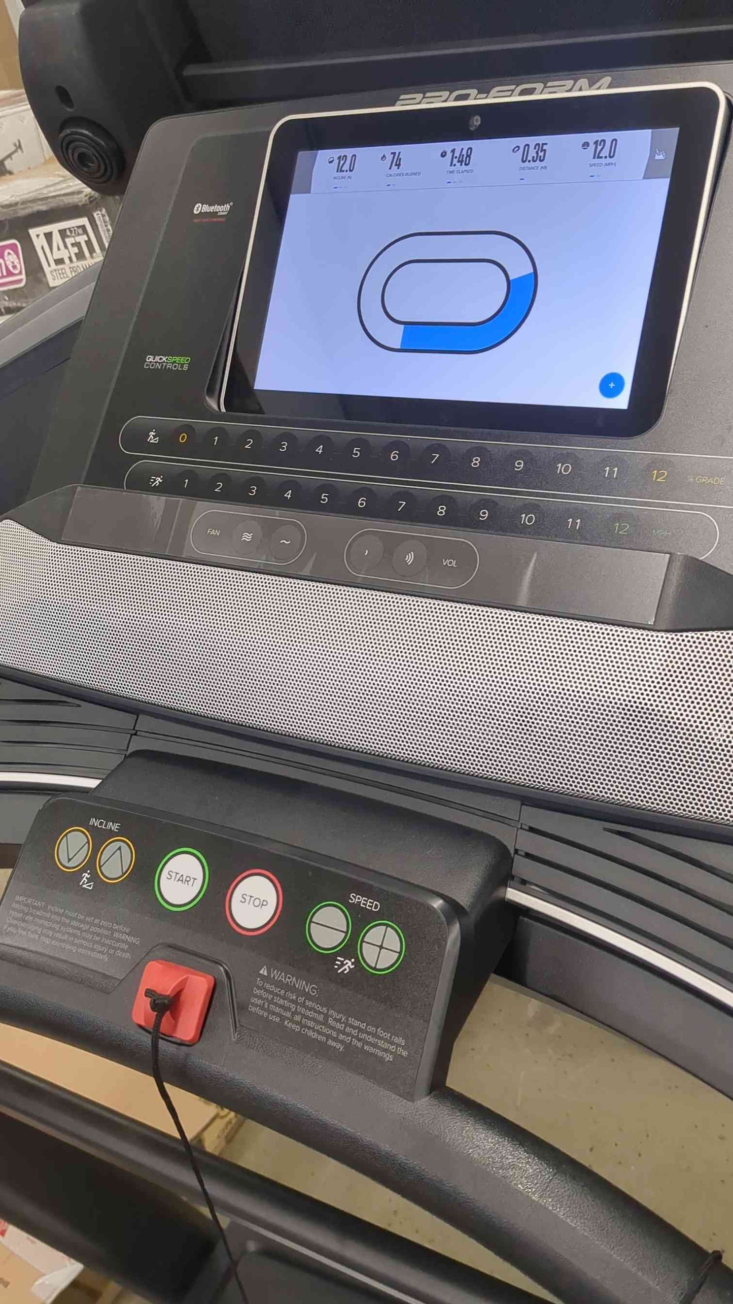 ProForm Trainer 12.0 Folding Treadmill with 10” Touchscreen