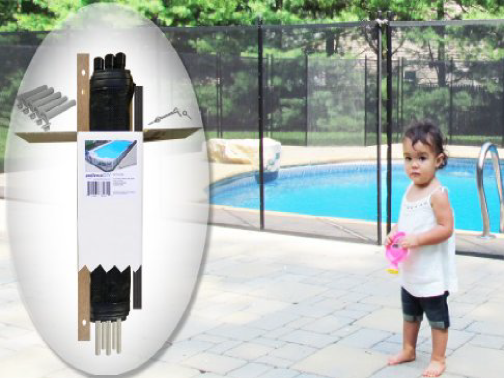 Pool Fence DIY Sections - Black Color - 4x12ft