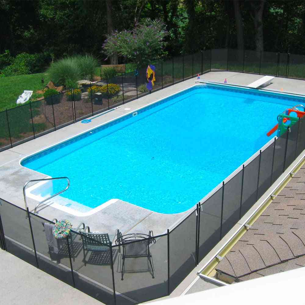 Pool Fence DIY Sections - Black Color - 4x12ft