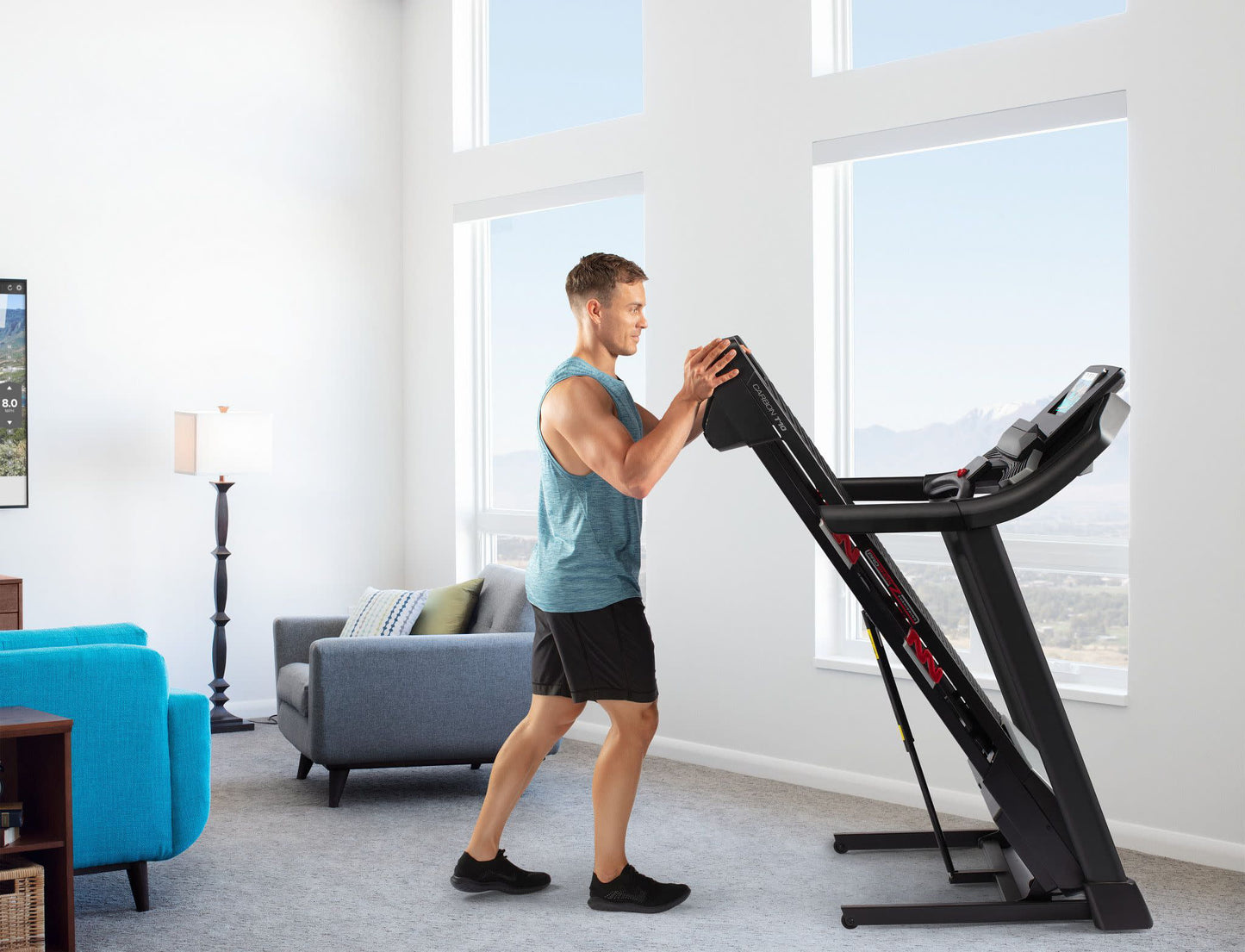 ProForm Trainer 12.0 Folding Treadmill with 10” Touchscreen