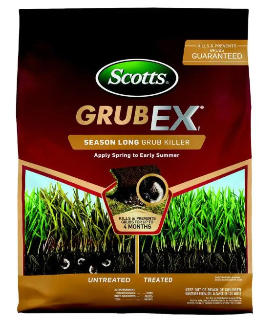 Scotts GrubEx 14.35 lbs. 5,000 sq. ft. Season Long Grub Killer Protects Lawns Up to 4 Months