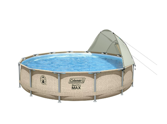 Coleman Steel Pro Max 14' x 33" Round Metal Frame Above Ground Pool Set