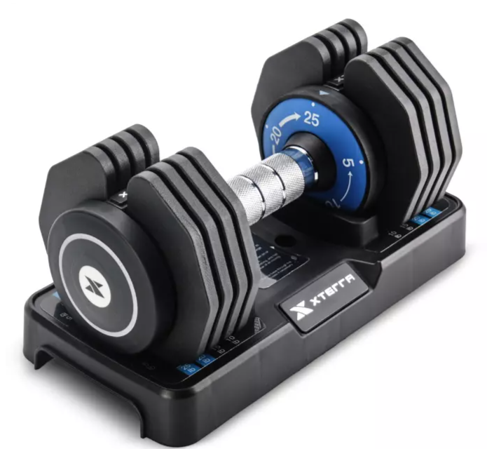 Xterra 25 Lb Adjustable Dumbbells Set of 2