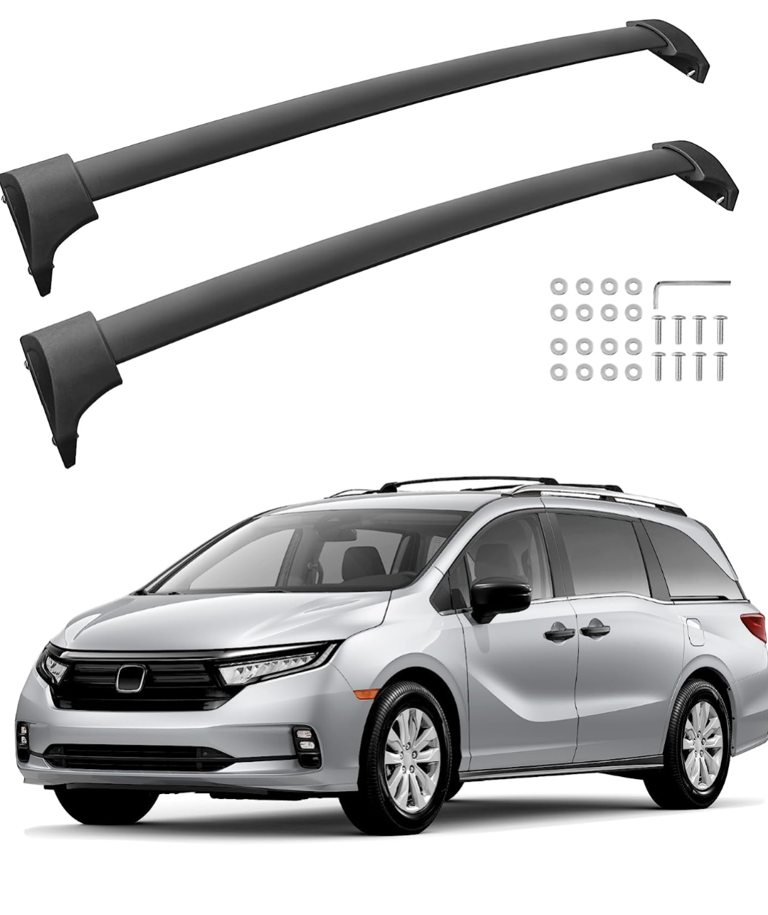 Roof Rack Cross Bars Compatible with 2018 2019 2020 2021 2022 2023 Honda Odyssey Cargo Racks Rooftop Luggage Canoe Kayak Carrier Rack